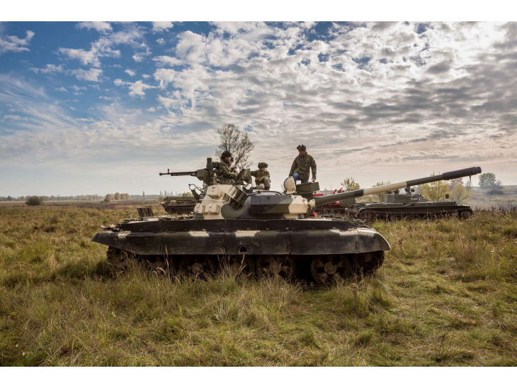 Řízení bojového tanku nebo T-72 - premium
