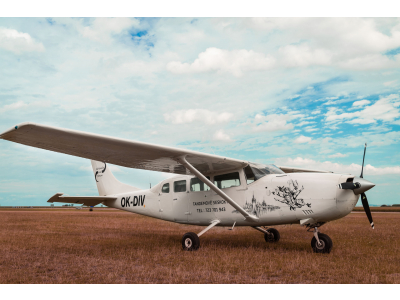 Vyhlídkový let letadlem Cessna 207 nad Macochou