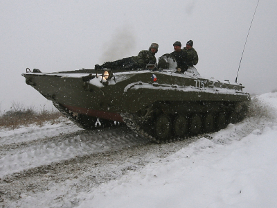 Řidičem obrněného transportéru BVP-1